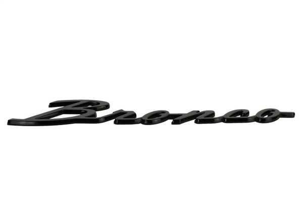 Ford Racing 21-24 Bronco Classic Script Fender Badge Kit - Gloss Black M-1447-BSGS