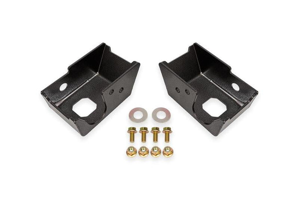 BMR Suspension BMR 21-24 Ford Bronco Rear Shock Mount Skid Plates - Black Hammertone SG1860H