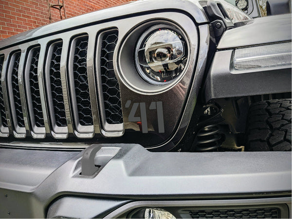 '41 Decal Pair-Willys Inspired- Fits Jeep Wrangler & Gladiator Grille Decal-Pair