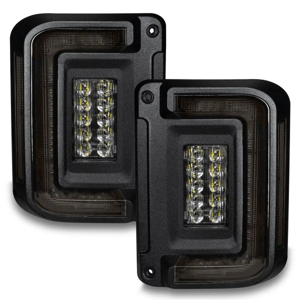 V2 | 2007-2017 Jeep Wrangler JK Flush Mount LED Tail Lights | Low-Profile Trail Protection
