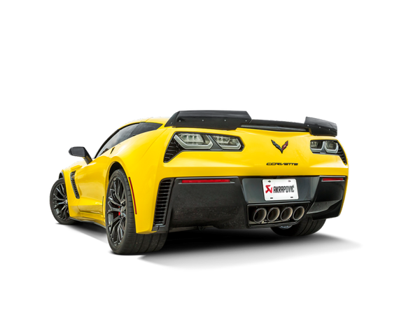Akrapovic 14-17 Chevrolet Corvette Z06 (C7) Slip-On Line (Titanium) w/ Carbon Tips MTP-CO/TI/2