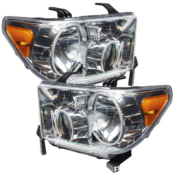ORACLE Lighting 2007-2013 Toyota Tundra Pre-Assembled Halo Headlights - Chrome Housing