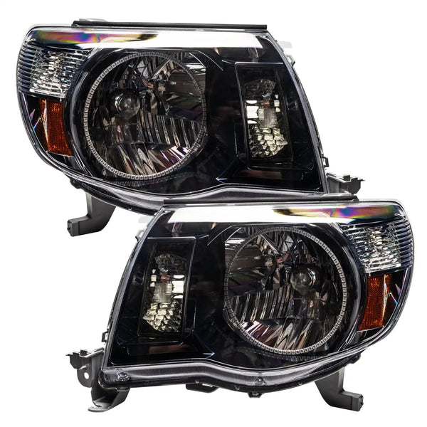 ORACLE Lighting 2005-2011 Toyota Tacoma Pre-Assembled Halo Headlights-Black