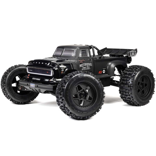 Arrma Notorious 6S BLX V6 1/8 Scale 4WD Brushless Stunt Truck RTR with Spektrum — ARA8611V6T