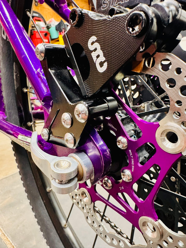 GT Backwoods Disc Brake ATB xbike xbiking disc conversion flat mount IS mount Post mount bike biking cycling cycles billet anodized