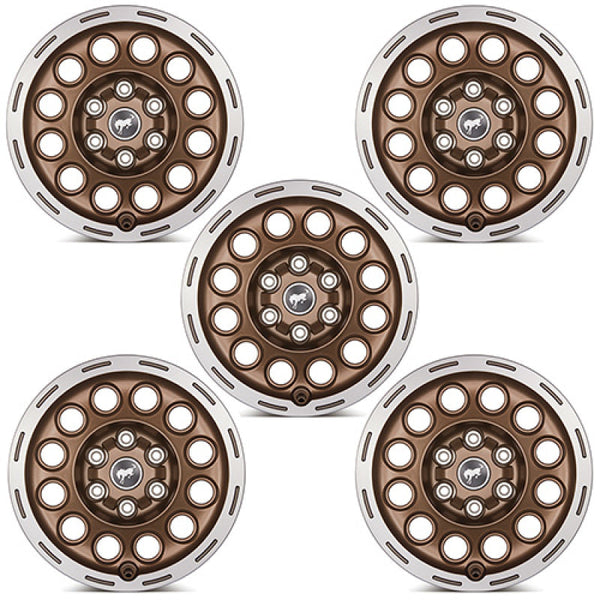 Ford Racing 21-23 Bronco 17x8.0 Wheel Kit -Sinister Bronze M-1007K-P1780BRN