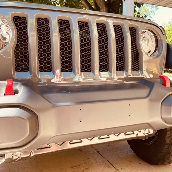 Campsite Carbon Jeep Wrangler Gladiator JL JLU JK JKU JT hood insulation clips pin push plastic bumper delete plug license plate