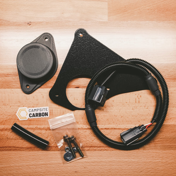Campsite Carbon Jeep Wrangler carbon fiber nylon vacuum pump cover 3D Print JK JKU Winch bumper cover delete vacuum pump relocation relocate plug and play harness bolt on