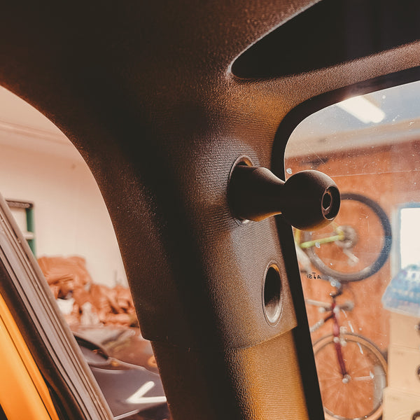 Campsite Carbon Jeep Wrangler RAM mount post JK JKU Carbon Fiber Nylon RAM Accessories