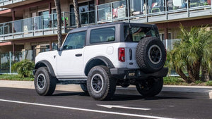 2021-2022 Ford Bronco 2.7L V6 4WD Axle-Back Exhaust — Borla ATAK, Bright Chrome Tips (11978)
