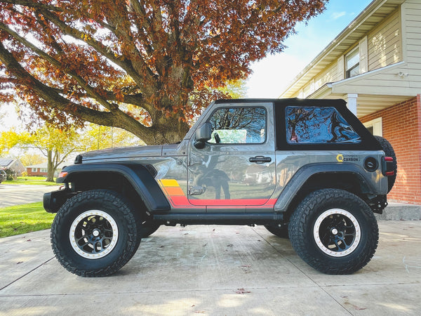 Jeep JL & JT Brushed Center Caps w/ Adapters