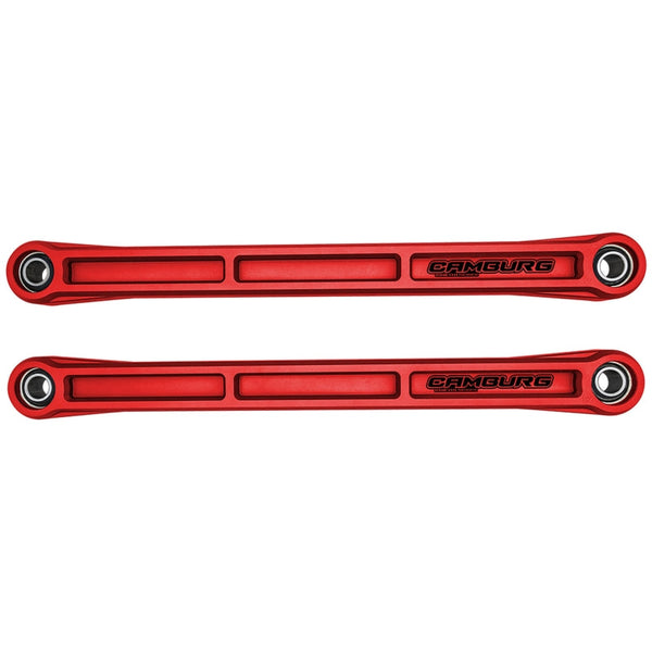 Camburg Ford Bronco 21-23 KINETIK Series Rear Billet Lower Trailing Arm Kit (Red) CAM-120032-RED