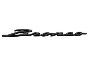 2021-2024 Ford Bronco Classic Script Fender Badge Kit, Gloss Black — Ford Racing (M-1447-BSGS)