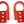 Ford Racing 21-23 Bronco Rear Tow Hook Pair - Red M-18954-BTHR