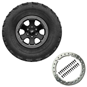 2021 Ford Bronco 17x8.0 Beadlock Wheel Kit, Badlands Carbonized Gray — Ford Racing (M-1007-DC17B)