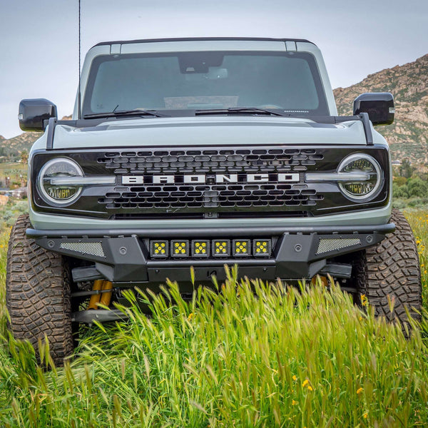 Baja Tubular Front Bumper and Skid Plate for Ford Bronco