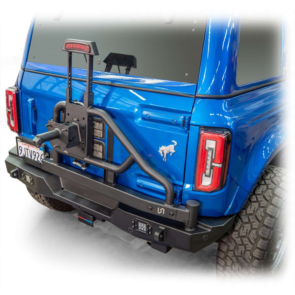 Swing-Out Tire Carrier with Lights for Ford Bronco