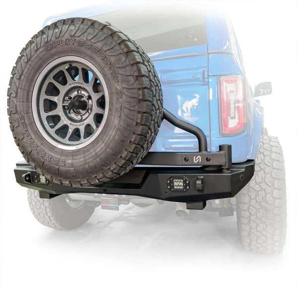 Swing-Out Tire Carrier with Lights for Ford Bronco