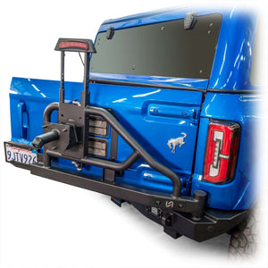 2021+ Ford Bronco Swing-Out Tire Carrier with Lights — Turn Offroad