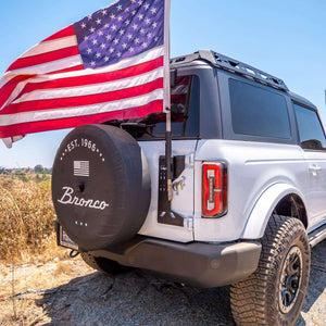 2021+ Ford Bronco Tailgate Flag Mount — Turn Offroad