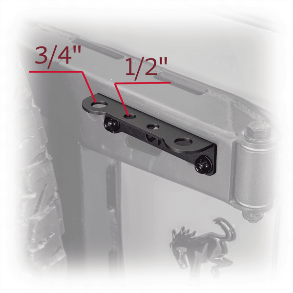 Tailgate Hinge Antenna and Whip Mount for Ford Bronco