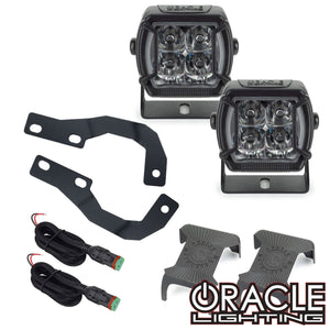 2010-2023 Lexus GX460 A-Pillar Ditch Light Brackets with VEGA Series 4 Spotlights — ORACLE Lighting 4,000 Lumen Kit