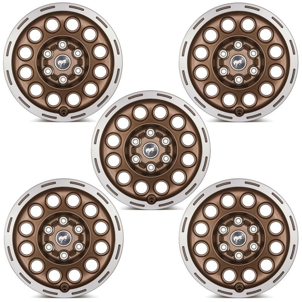 Ford Racing 21-23 Bronco 17x8.0 Wheel Kit -Sinister Bronze M-1007K-P1780BRN