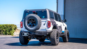 2021-2022 Ford Bronco 2.7L V6 4WD Axle-Back Exhaust — Borla Touring, Black Coated Tips (11976CB)