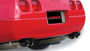 1986-1991 Chevrolet Corvette C4 5.7L L98 Sport Cat-Back Exhaust — Corsa Performance, Black (14115BLK)