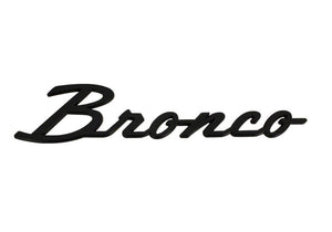 2021-2024 Ford Bronco Classic Script Fender Badge Kit, Gloss Black — Ford Racing (M-1447-BSGS)