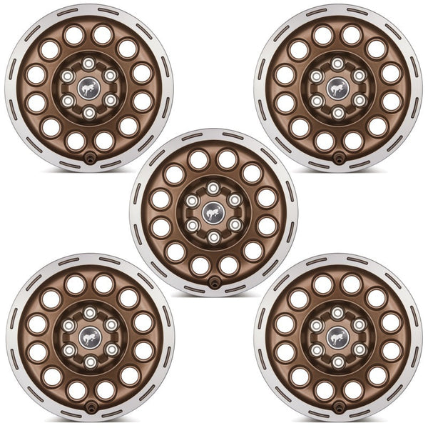 Ford Racing 21-23 Bronco 17x8.0 Wheel Kit -Sinister Bronze M-1007K-P1780BRN