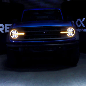 2021-2023 Ford Bronco NOVA LED Projector Headlights, Black — AlphaRex, Discontinued (880260)