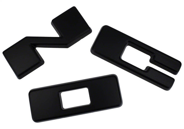 Ford Racing 2021+ Bronco Grille Lettering Overlay Kit - Black M-1447-BLMB