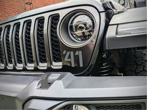 Jeep Wrangler & Gladiator Grille Decals — Willys '41 Inspired Pair — L&B Designworks
