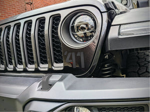 Jeep Wrangler & Gladiator Grille Decals — Willys '41 Inspired Pair — L&B Designworks