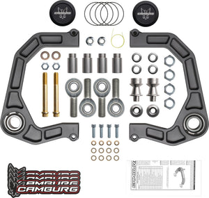 2021-2023 Ford Bronco KINETIK V2 Performance Billet Uniball Upper Arms, Gray — Camburg (CAM-110214-GRY)