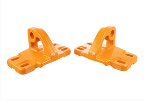 2021+ Ford Bronco Front Bumper Tow Hooks, Orange Pair — Ford Racing (M-18954-BO)