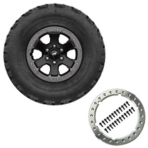 2021 Ford Bronco 17x8.0 Beadlock Wheel Kit, Badlands Carbonized Gray — Ford Racing (M-1007-DC17B)