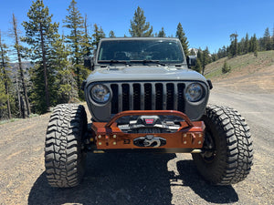 2018+ Jeep Wrangler JL & Gladiator JT Front Bumper with Bull Bar Tube — GateKeeper Gauntlet