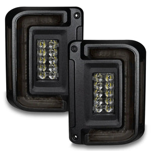 2007-2017 Jeep Wrangler JK Flush Mount LED Tail Lights — ORACLE Lighting V2, Low-Profile