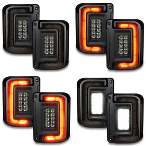 2007-2017 Jeep Wrangler JK Flush Mount LED Tail Lights — ORACLE Lighting V2, Low-Profile