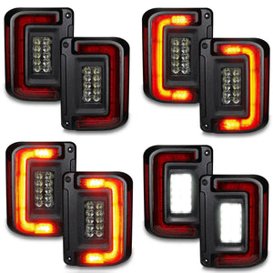 2007-2017 Jeep Wrangler JK Flush Mount LED Tail Lights — ORACLE Lighting V2, Low-Profile