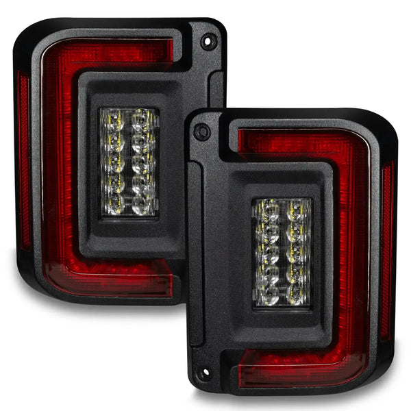 V2 | 2007-2017 Jeep Wrangler JK Flush Mount LED Tail Lights | Low-Profile Trail Protection