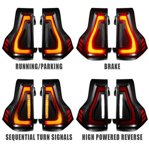 2010-2023 Lexus GX460 & Toyota Prado Flush Mount Lensless LED Tail Lights — ORACLE Lighting Sequential Turn Signals