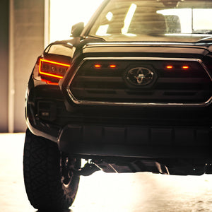 2016-2023 Toyota Tacoma 3rd Gen SR5 Pre-Runner LED Grille Light Kit — ORACLE Lighting Amber with Tinted Lens