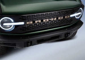 2021+ Ford Bronco Grille Lettering Overlay Kit, Bronze — Ford Racing (M-1447-BLBR)