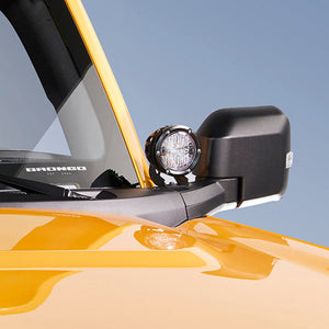 2021+ Ford Bronco Mirror-Mounted 4in Rigid LED Lights Kit — Ford Racing (M-15200K-BML)