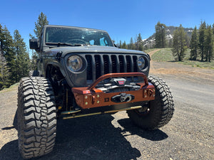 2018+ Jeep Wrangler JL & Gladiator JT Front Bumper with Bull Bar Tube — GateKeeper Gauntlet