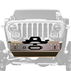 2018+ Jeep Wrangler JL & Gladiator JT Front Bumper with Winch Plate — GateKeeper Gauntlet