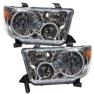 2007-2013 Toyota Tundra Halo Headlights — ORACLE Lighting Pre-Assembled, Chrome Housing